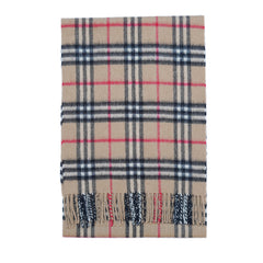 Cashmere Plaid Print Vintage Pre-Loved Scarf