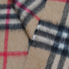 Cashmere Plaid Print Vintage Pre-Loved Scarf