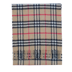 Cashmere Plaid Print Vintage Pre-Loved Scarf