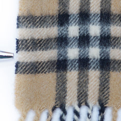 Cashmere Plaid Print Vintage Pre-Loved Scarf