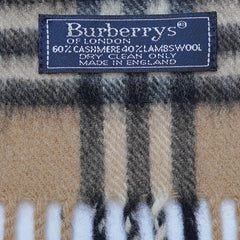Cashmere Plaid Print Vintage Pre-Loved Scarf