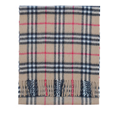 Cashmere Plaid Print Vintage Pre-Loved Scarf