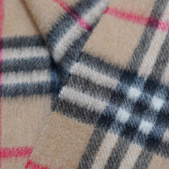 Cashmere Plaid Print Vintage Pre-Loved Scarf
