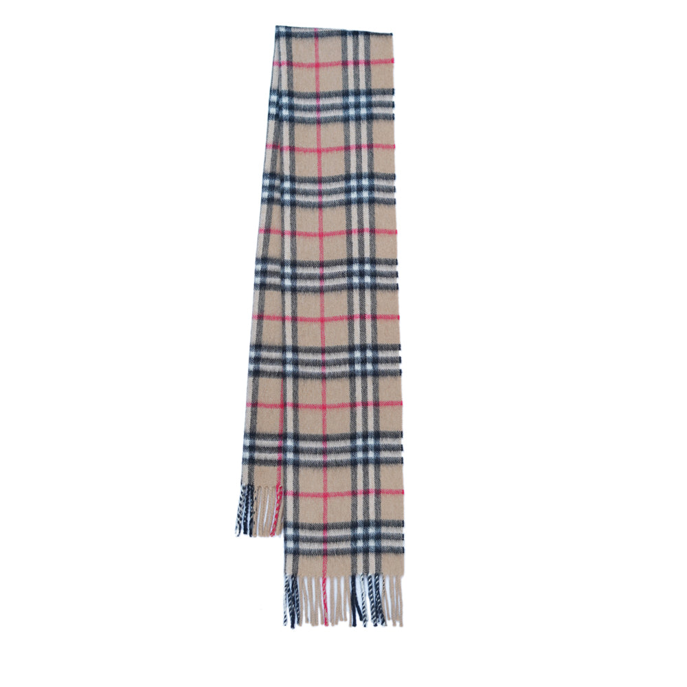 Cashmere Plaid Print Vintage Pre-Loved Scarf