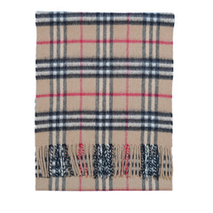 Cashmere Plaid Print Vintage Pre-Loved Scarf
