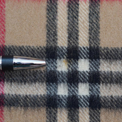 Cashmere Plaid Print Vintage Pre-Loved Scarf