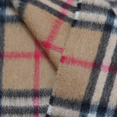 Cashmere Plaid Print Vintage Pre-Loved Scarf