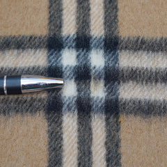 Cashmere Plaid Print Vintage Pre-Loved Scarf