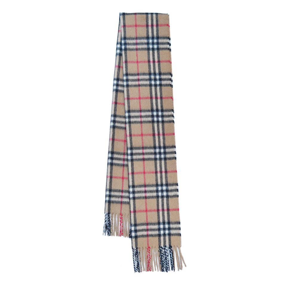 Cashmere Plaid Print Vintage Pre-Loved Scarf