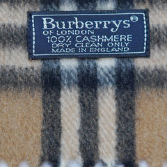 Cashmere Plaid Print Vintage Pre-Loved Scarf