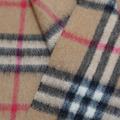 Cashmere Plaid Print Vintage Pre-Loved Scarf