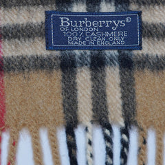 Cashmere Plaid Print Vintage Pre-Loved Scarf