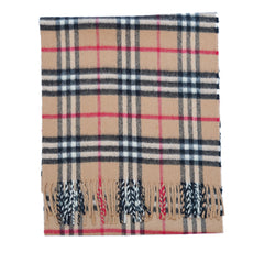 Cashmere Plaid Print Vintage Pre-Loved Scarf