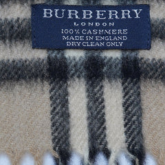 Cashmere Plaid Print Vintage Pre-Loved Scarf