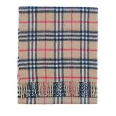 Cashmere Plaid Print Vintage Pre-Loved Scarf