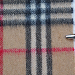 Cashmere Plaid Print Vintage Pre-Loved Scarf