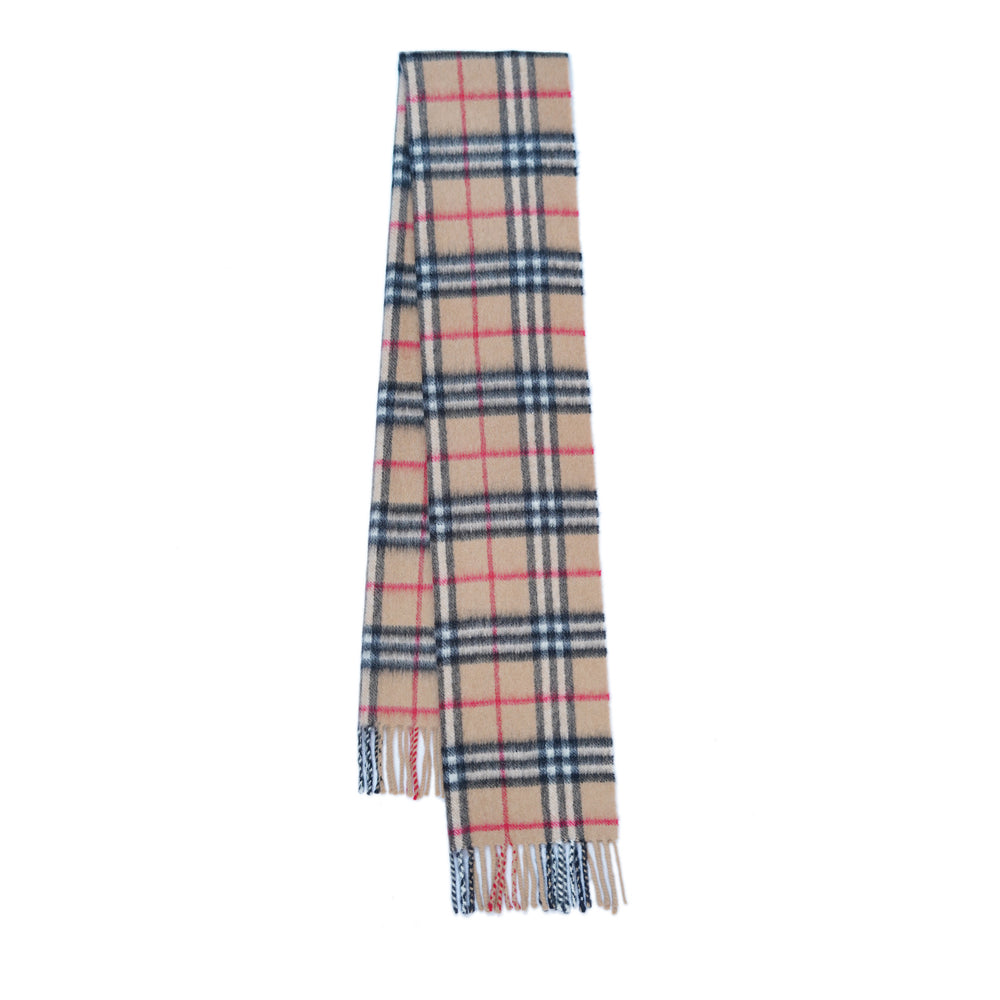 Cashmere Plaid Print Vintage Pre-Loved Scarf