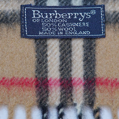 Cashmere Plaid Print Vintage Pre-Loved Scarf