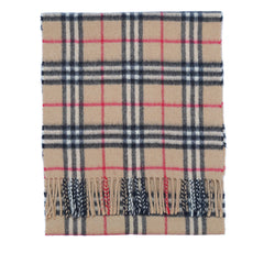 Cashmere Plaid Print Vintage Pre-Loved Scarf