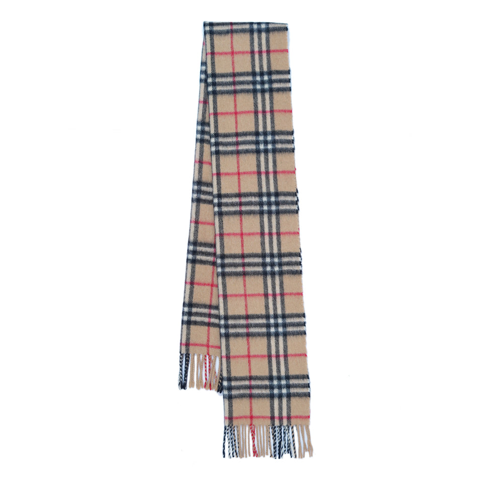 Cashmere Plaid Print Vintage Pre-Loved Scarf