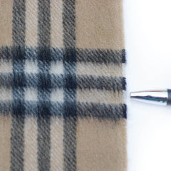 Cashmere Plaid Print Vintage Pre-Loved Scarf