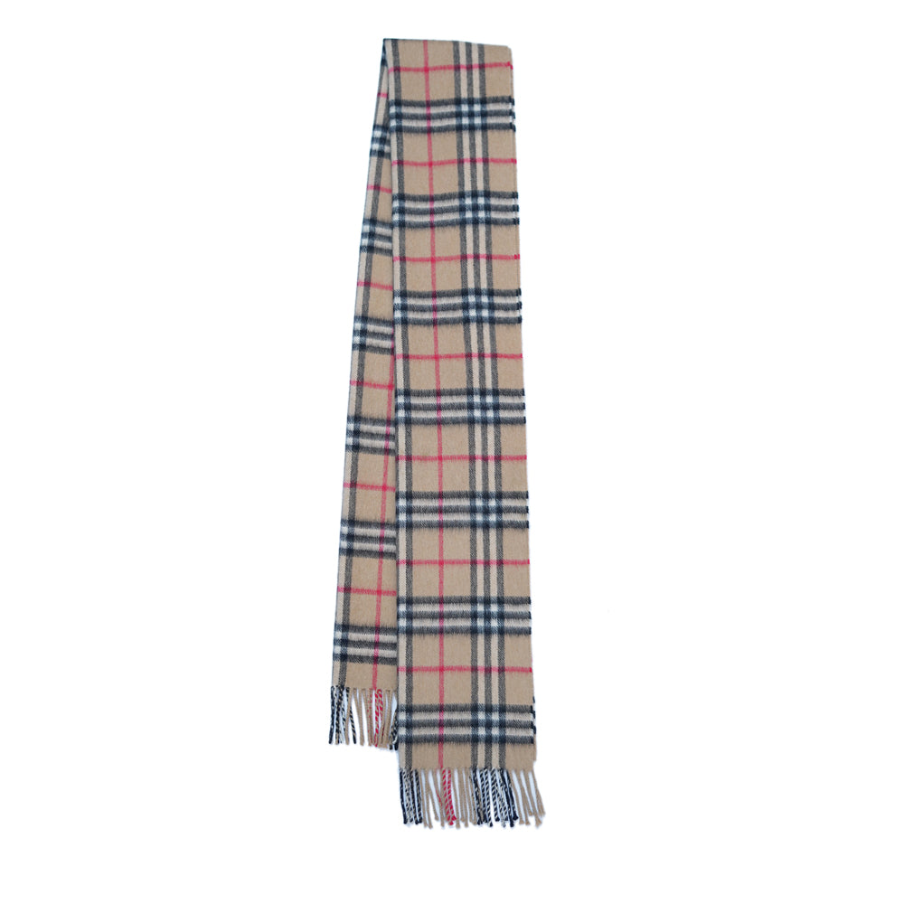 Cashmere Plaid Print Vintage Pre-Loved Scarf