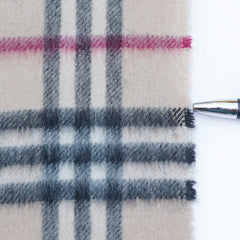 Cashmere/Wool Plaid Print Vintage Pre-Loved Scarf