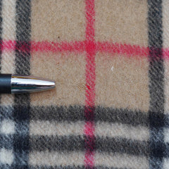 Cashmere Plaid Print Vintage Pre-Loved Scarf