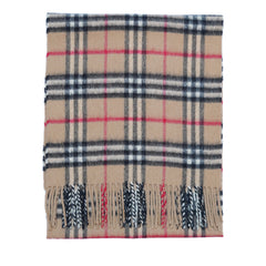 Cashmere/Wool Plaid Print Vintage Pre-Loved Scarf