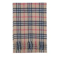 Cashmere Plaid Print Vintage Pre-Loved Scarf