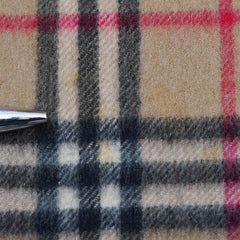 Cashmere Plaid Print Vintage Pre-Loved Scarf