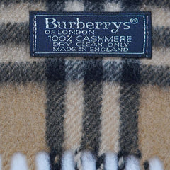 Cashmere Plaid Print Vintage Pre-Loved Scarf