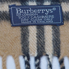 Cashmere Plaid Print Vintage Pre-Loved Scarf