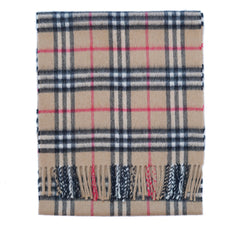 Cashmere Plaid Print Vintage Pre-Loved Scarf