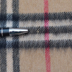 Cashmere Plaid Print Vintage Pre-Loved Scarf