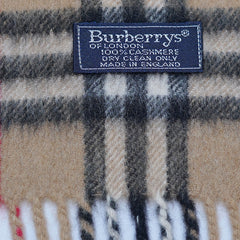 Cashmere Plaid Print Vintage Pre-Loved Scarf