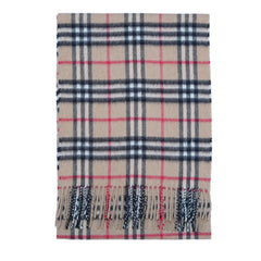 Cashmere Plaid Print Vintage Pre-Loved Scarf