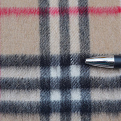 Cashmere Plaid Print Vintage Pre-Loved Scarf