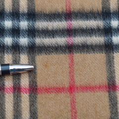 Cashmere Plaid Print Vintage Pre-Loved Scarf