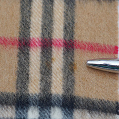 Cashmere Plaid Print Vintage Pre-Loved Scarf