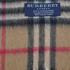 Cashmere Plaid Print Vintage Pre-Loved Scarf