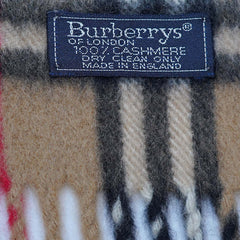 Cashmere Plaid Print Vintage Pre-Loved Scarf