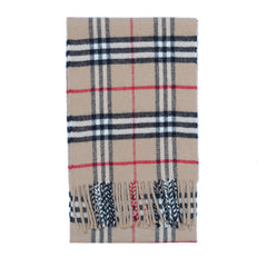 Merino Wool Plaid Print Vintage Pre-Loved Scarf