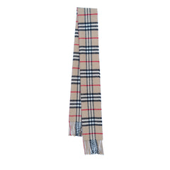 Merino Wool Plaid Print Vintage Pre-Loved Scarf