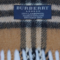 Lambswool Plaid Print Vintage Pre-Loved Scarf