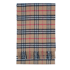 Lambswool Plaid Print Vintage Pre-Loved Scarf