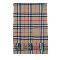 Lambswool Plaid Print Vintage Pre-Loved Scarf