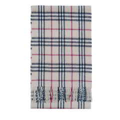 Merino Wool Plaid Print Vintage Pre-Loved Scarf