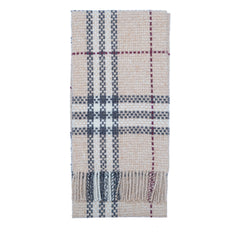 Merino Wool Plaid Print Vintage Pre-Loved Scarf