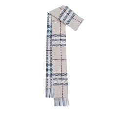 Merino Wool Plaid Print Vintage Pre-Loved Scarf